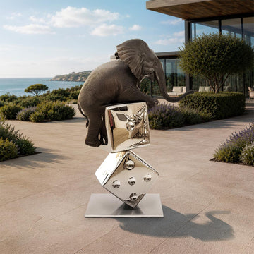 Big Luck of the Elephant (Bronze Sculpture)