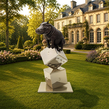 Big Luck of the Hippo (Bronze Sculpture)
