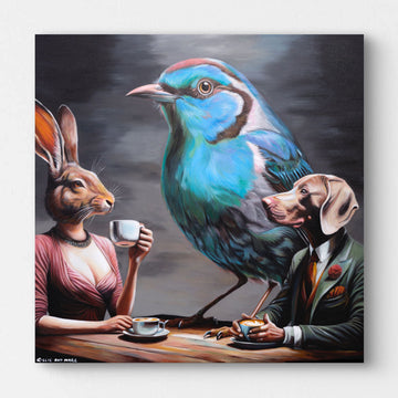 Blue Bird Sings (Original Painting)