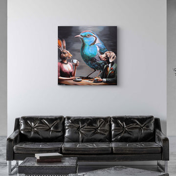 Blue Bird Sings (Original Painting)
