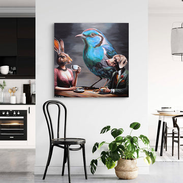 Blue Bird Sings (Original Painting)