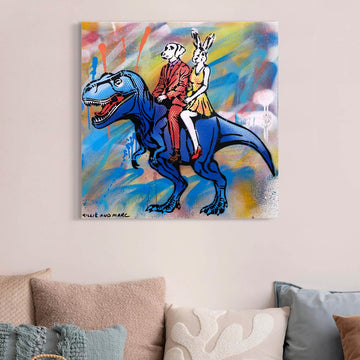 Blue T-Rex (Original Painting)