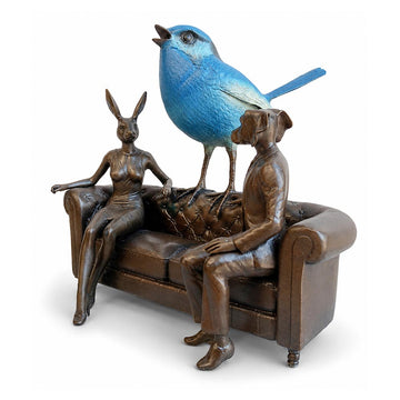 Blue Bird Sings (Bronze Sculpture, Small)