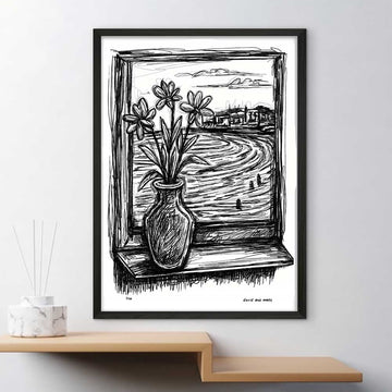 Bondi Beach Through the Window (Giclee Canvas Print)