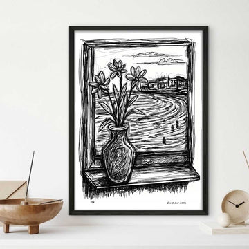 Bondi Beach Through the Window (Giclee Canvas Print)