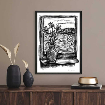 Bondi Beach Through the Window (Giclee Canvas Print)