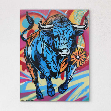 Bull In Heaven (Original Painting)