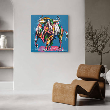Bull on a Mission (Original Painting)