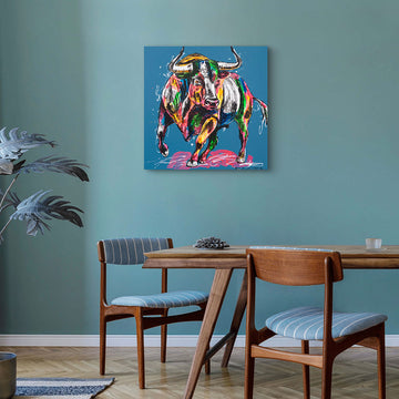 Bull on a Mission (Original Painting)