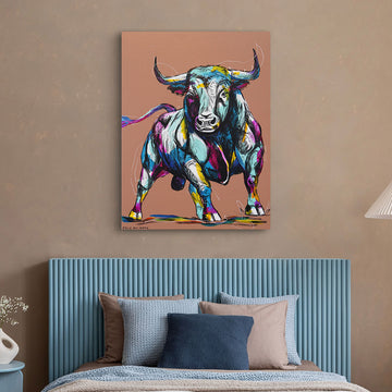 Bulls Breakaway (Original Painting)