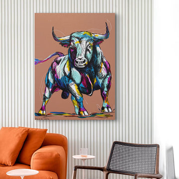 Bulls Breakaway (Original Painting)