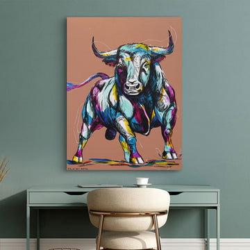 Bulls Breakaway (Original Painting)