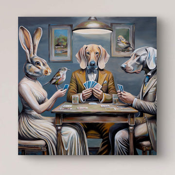 Cards for Three (Original Painting)