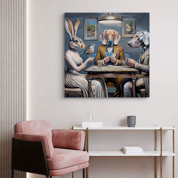 Cards for Three (Original Painting)