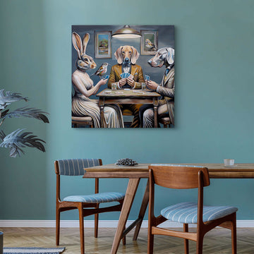Cards for Three (Original Painting)
