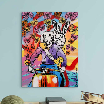 Chasing Dreams on Two Wheels (Original Painting)