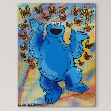 Cookie Monster Jump (Original Painting)