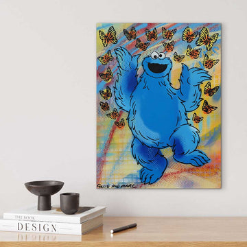 Cookie Monster Jump (Original Painting)