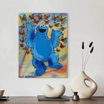 Cookie Monster Jump (Original Painting)