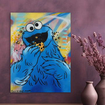 Cookie Monster Said It’s Dinner Time (Original Painting)