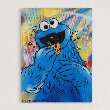 Cookie Monster Said It’s Dinner Time (Original Painting)