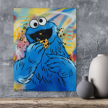 Cookie Monster Said It’s Dinner Time (Original Painting)