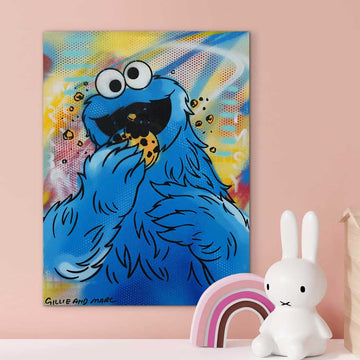 Cookie Monster Said It’s Dinner Time (Original Painting)