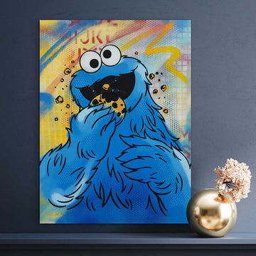 Cookie Monster Said It’s Lunchtime (Original Painting)