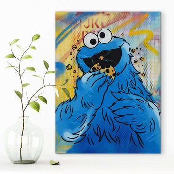 Cookie Monster Said It’s Lunchtime (Original Painting)