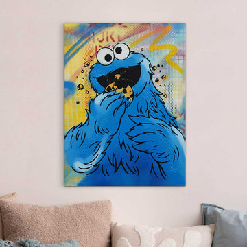 Cookie Monster Said It’s Lunchtime (Original Painting)