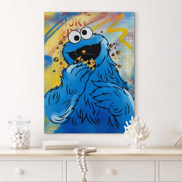 Cookie Monster Said It’s Lunchtime (Original Painting)