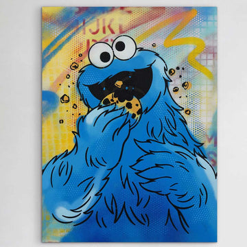 Cookie Monster Said It’s Lunchtime (Original Painting)