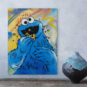 Cookie Monster Said It’s Lunchtime (Original Painting)