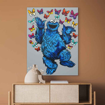 Cookie Monster Saw Love (Original Painting)
