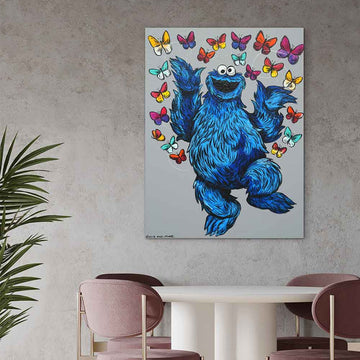 Cookie Monster Saw Love (Original Painting)
