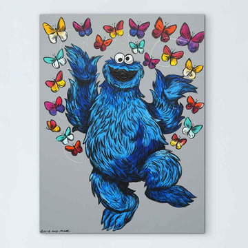 Cookie Monster Saw Love (Original Painting)