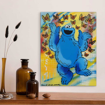 Cookie Monster Surprise (Original Painting)