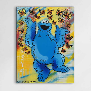 Cookie Monster Surprise (Original Painting)
