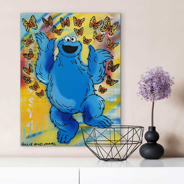 Cookie Monster Surprise (Original Painting)