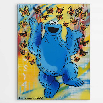 Cookie Monster Surprise (Original Painting)