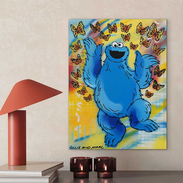 Cookie Monster Surprise (Original Painting)