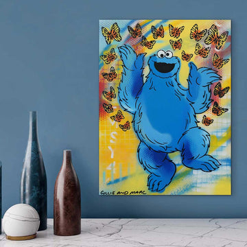 Cookie Monster Surprise (Original Painting)