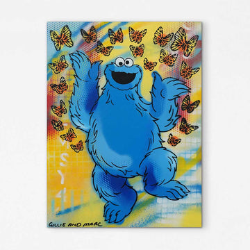Cookie Monster Surprise (Original Painting)