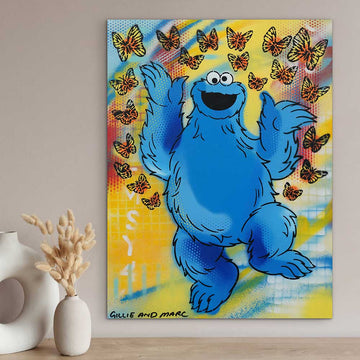 Cookie Monster Surprise (Original Painting)