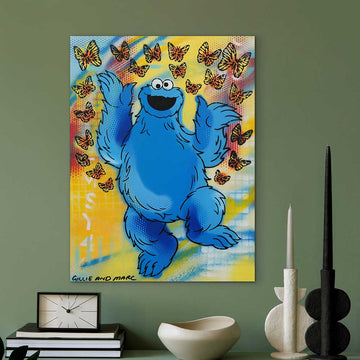 Cookie Monster Surprise (Original Painting)