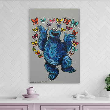 Cookie Monster Took a Leap of Faith (Original Painting)