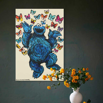 Cookie Monster Was In His Happy Place (Original Painting)