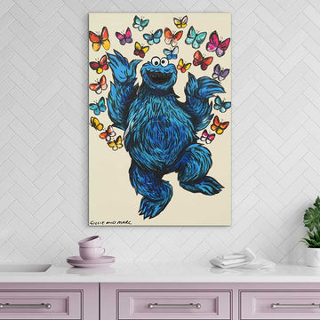 Cookie Monster Was In His Happy Place (Original Painting)