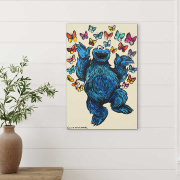Cookie Monster Was In His Happy Place (Original Painting)
