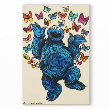 Cookie Monster Was In His Happy Place (Original Painting)